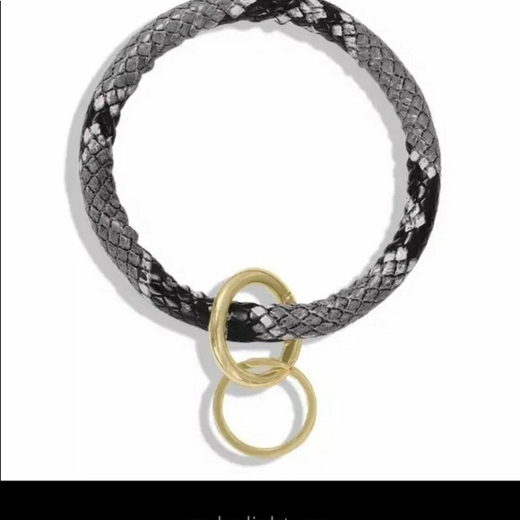 Snake Skin Keychain Wrist Circle Ring - Picture 5 of 8